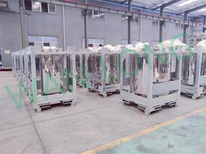 Wanlong cấp thực phẩm lưu trữ 1500L 350gallon thép không gỉ IBC Tote Tank container - Product Image 5