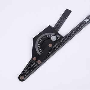 Regla de Ángulo Universal Ajustable, de Acero al Carbono y Aleación de Aluminio, 180° °   Calibrador, herramienta de medición multiusos para trabajar la madera - Product Image 5