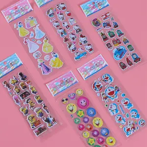 Tùy Chỉnh Tự Dính Trẻ Em Nụ Cười Phim Hoạt Hình Puffy Sticker 3D EVA Bọt Thư Puffy Sticker