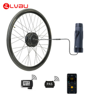 Kit de conversion de vélo électrique LVBU de haute qualité, étanche, 36V 250W, roue avant 16 pouces, avec batterie au lithium