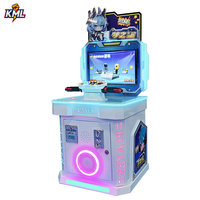 Machine d'arcade de simulation de moto pour enfants - Jouet en plastique, en anglais, à monnayeur, certifié CE, avec lumières clignotantes