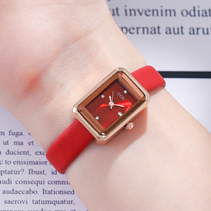 Montre à bracelet en cuir pour femme, mode simple, décontractée, polyvalente, étanche, à quartz - Product Image 5
