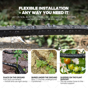 OEM Farm Agricultural Garden Rega Flat <span class=keywords><strong>Soaker</strong></span> Mangueira Sistema de Irrigação Gotejamento Mangueiras Irrigação Chuva Tubo Gotejamento Irrigação Mangueira - Product Image 4