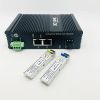 Interruptor ETHERNET INDUSTRIAL, 2 puertos, 10 / 100 / 1000 BASE-TX + 1 puerto 1000 BASE-FX