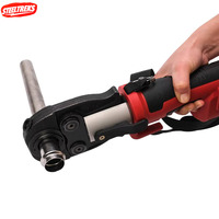 Kit de herramientas de crimpado de tuberías de cobre Pro Press, eléctrico inalámbrico de fuerza hidráulica, con mordazas de 1/2, 3/4 y 1 pulgada (estándar estadounidense)