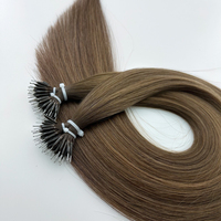 Extensiones de cabello pre-unidas Remy Cabello natural ruso Balayage Color Larga duración Nano Tips Extensiones Bajo MOQ Entrega rápida