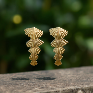 Pendientes de Moda, Acero Inoxidable 316L, Baño de Oro PVD, Joyería Sostenible y Resistente - Product Image 3