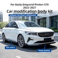 Kit carrosserie complet ABS pour Geely Emgrand et PROTON S70 2022-2027 – Lame avant, lames arrière, jupes latérales – Vente directe usine, ajustement OEM