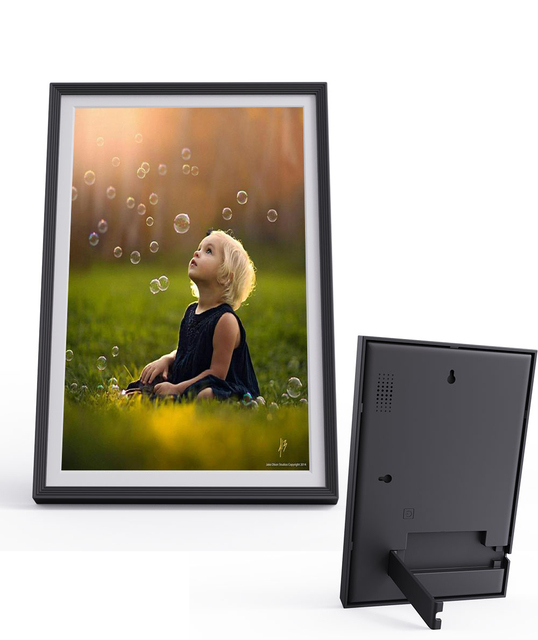 10.1 Inches Digital Photo Frame with Remote Control HD IPS Display Photos Music Video Loop Clock