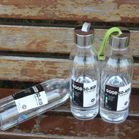 Bouteille d'eau de sport d'extérieur réutilisable, sans BPA, étanche, avec poignée de transport