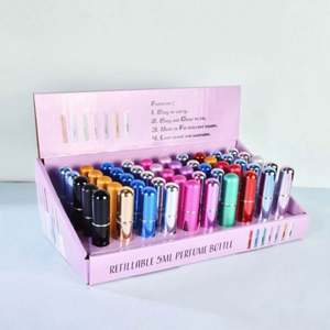 Atomiseur de parfum portable mini 5 ml en aluminium, rechargeable par le bas, format voyage, en verre sérigraphié personnalisé - Product Image 6