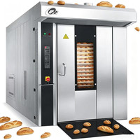 Four rotatif industriel à gaz, diesel et électrique pour boulangerie, cuisson du pain, four rotatif commercial italien à 32 ou 64 plateaux, prix compétitif