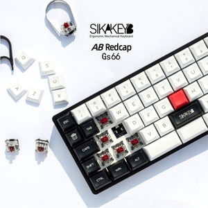Sikakeyb Ergonomic chuyển đổi quang học màu đỏ màu đen Tùy chọn giao diện USB tốt nhất Đen thứ sáu bán bàn phím Bàn phím cơ khí - Product Image 3