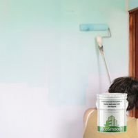 Peinture murale intérieure au latex haute contraste, lavable, faible teneur en COV, résistante aux alcalis, couleur personnalisable, fût de 25 kg, rénovation de la maison