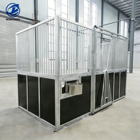 Panneaux de box pour chevaux robustes en bambou/WPC galvanisé pour écuries européennes, système de boxage personnalisé pour fermes d'élevage