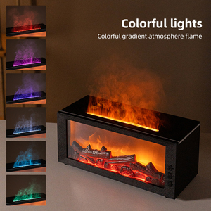 300ml Aroma aceite esencial chimenea difusor colorido llama difusor hoguera chimenea humidificador con Control remoto - Product Image 5