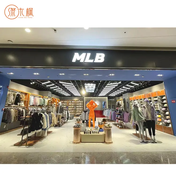 High-end Clothing Store Display Racks Luxury Clothing Showcase For Stores Professional Manufacturer