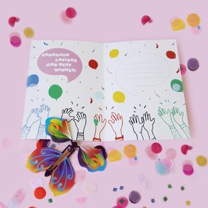 การ์ดกระดาษพับพิมพ์ลายตามสั่ง หลายแบบให้เลือก พร้อมซองอวยพรวันเกิด สำหรับบรรจุภัณฑ์และของขวัญ - Product Image 4