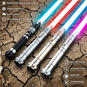 [Top 2 LED Toy] <span class=keywords><strong>Sabre</strong></span> <span class=keywords><strong>laser</strong></span> Neopixel à mouvement fluide, poignée métallique robuste pour duels, <span class=keywords><strong>sabre</strong></span> <span class=keywords><strong>laser</strong></span> Force pour collection et cosplay - Product Image 1