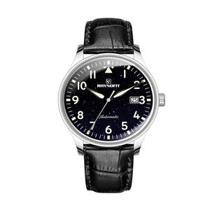 Montre automatique de plongée pour homme de luxe avec date luminescente et bracelet en cuir véritable avec mouvement ETA 2824, cadran simple, montre mécanique - Product Image 2