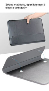Multi-Functional 3 in 1 Magnetic PU Leather Sleeve <strong>Case</strong> for iPad <strong>Macbook</strong> Air Laptop Stand Cover Portable Protector <strong>Bag</strong> - Product Image 6