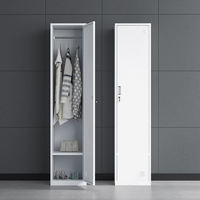 Armoire de rangement en acier robuste avec serrure, design contemporain, grande capacité