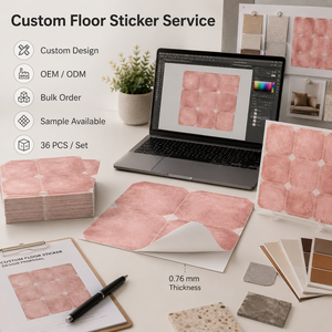 <span class=keywords><strong>Parquet</strong></span> à motifs floraux, revêtement de sol en vinyle PVC auto-adhésif, antidérapant, chambre à coucher, <span class=keywords><strong>cuisine</strong></span>, appartement, carrelage DIY - Product Image 5