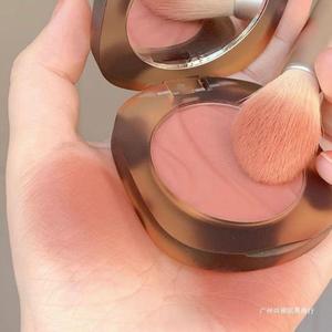 Amber Glass <b>Blush</b> Matte Orange Color Girlish Waterproof Nude Makeup Natural Milk Tea Apricot Sunburn - Product Image 2
