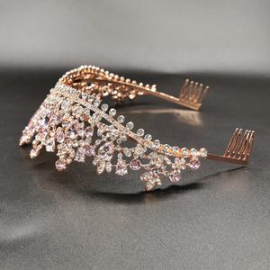 Nouvelle couronne de mariée Baroque Vintage élégante faite à la main 2022, couronne de fête diadème pour mariage - Product Image 4