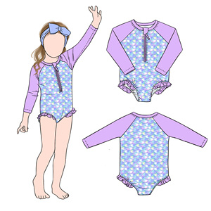 <span class=keywords><strong>Traje</strong></span> <span class=keywords><strong>de</strong></span> <span class=keywords><strong>Baño</strong></span> Little Glow Kid con Estampado <span class=keywords><strong>de</strong></span> Sirena para <span class=keywords><strong>Niñas</strong></span>, con Cierre Frontal y Volantes, <span class=keywords><strong>en</strong></span> Oferta <span class=keywords><strong>de</strong></span> Verano para Bebés y <span class=keywords><strong>Niñas</strong></span> Pequeñas - Product Image 2