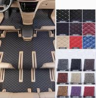 Tapis de sol MPV voiture cuir tapis de voiture personnalisé tapis de sol de voiture pour Chrysler Pacifica/Toyota Previa/Kia Sinna