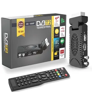 2 in 1 Mini DVB T2 dijital TV kutusu HD 1080P 10bit USB Wifi medya oynamak için DVB T2 dekoder Set üstü kutusu