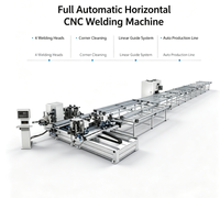 Potencia tu Producción: Máquina de Soldadura CNC Horizontal Totalmente Automática de 4 Cabezas y 15KW 380V para Línea de Limpieza de Esquinas