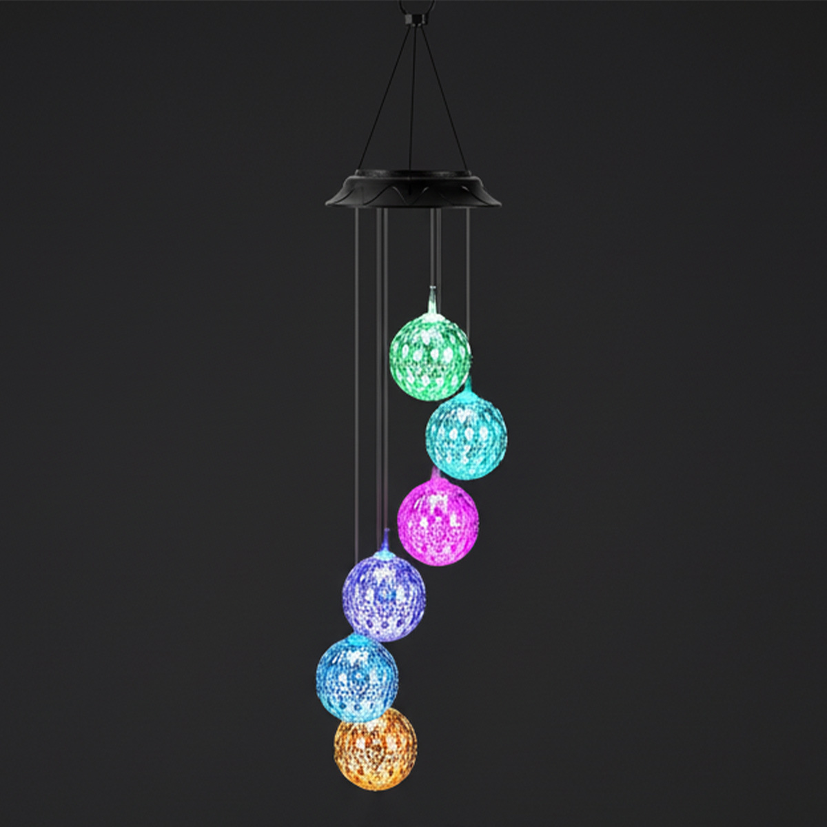 Waterproof LED Solar Garden Lights Color Changing Outdoor Landscape Pathway Decor Lamp