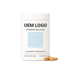 Suplemento Nutricional para el Crecimiento del Cabello para Mujeres de Marca Privada, Cápsulas de Biotina, Suplemento Capilar - Product Image 1