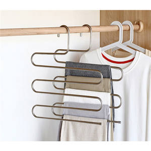 Top vente nouvelle cuisine salle de bain chambre étagère organisateur barres salle de bain organisateur <span class=keywords><strong>pantalon</strong></span> cintre <span class=keywords><strong>pantalon</strong></span> vêtements placard - Product Image 4