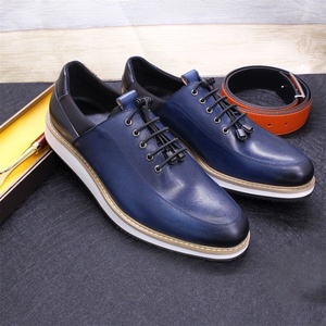 Zapatos formales de hombre con cordones, suela antideslizante y diseño combinado, de alta gama y cómodos, para bodas y ocasiones festivas. - Product Image 5