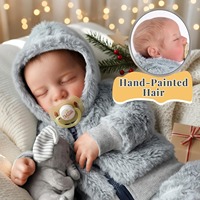 Boneka Bayi Reborn 20 Inch, Mirip Bayi Asli, Bahan Vinyl Lembut, Mainan Bayi Baru Lahir Realistis untuk Hadiah Anak, Grosir, Custom