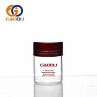 Tube à essai en verre rond, capacité de 12 ml à 110 ml, bouteille, personnalisation de la couleur du bouchon