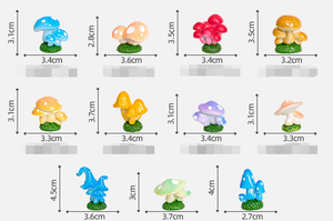 Vente en gros de grande <span class=keywords><strong>statue</strong></span> réaliste de champignon en résine figurine miniature de jardin féerique sculpture décoration de maison jouets éducatifs pour bébés - Product Image 6