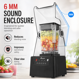 Licuadora COOKAID Insonorizada, Comercial, para Tiendas de Té de Burbujas, Totalmente Automática, Multifuncional, de Acero Inoxidable - Product Image 3