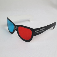 Impression personnalisée LOGO Verres rouges bleus Lunettes de film avec logo de marque