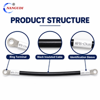 Câble de batterie 4AWG 6AWG 8AWG 10AWG 12AWG pour onduleur automobile, applications solaires, marines, bateaux, VR, voitures et motos