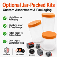 Kit d'assortiment de connecteurs à levier 32A, bornes à ressort à connexion rapide 2, 3, 5 pôles, code couleur, emballage en pot de vente au détail
