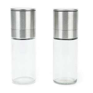 <span class=keywords><strong>Moulin</strong></span> à sel et à <span class=keywords><strong>poivre</strong></span> en verre écologique avec surface en céramique lisse, broyeur en acier inoxydable de qualité supérieure - Product Image 2
