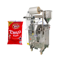 Máquina Automática ATM-320L para Llenado y Envasado de Líquidos como Sirope, Hummus, Mayonesa, Loción, Crema, Miel, Aceite, Mermelada, Ketchup y Agua