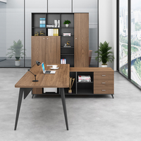 Scrivania Direzionale Moderna in Legno LBZ-20 - Scrivania di Lusso per Manager e CEO con Funzione Estensibile per Uso Commerciale