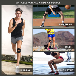 Attelle de soutien du genou pour hommes et femmes, pour la salle de sport, l'entraînement sportif, soulagement de la douleur, compression, protection, manchon de soutien du genou, enveloppes - Product Image 6