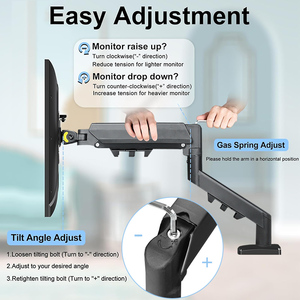 Khí duy nhất mùa xuân màn hình LCD gắn cánh tay 32-inch máy tính để bàn đứng 90 độ nghiêng góc mới cho 17-32 inch máy tính máy tính Màn hình máy tính xách tay - Product Image 3