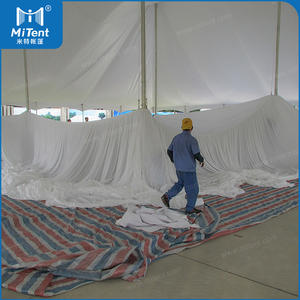 <span class=keywords><strong>Tente</strong></span> de cirque de luxe pour mariage, 80x80 pieds, pour 250 personnes, avec doublures de plafond décorées, <span class=keywords><strong>tente</strong></span> de fête en plein air, <span class=keywords><strong>tente</strong></span> de chapiteau - Product Image 6